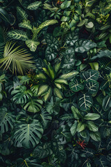 Lush and Vibrant Bush: A Glimpse into Nature's Serenity with Detailed Foliage and Subtle Florals