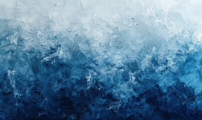A highly textured abstract image with varying shades of blue. Generate AI