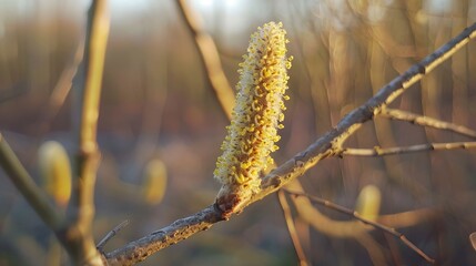 Naklejka premium Catkin, birtch