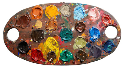 Fototapeta premium Paint Pallette Color Isolated