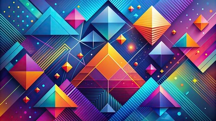 Abstract modern background of geometric shapes