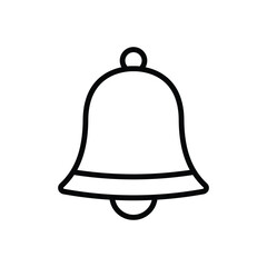 christmas bell icon vector design template simple and clean
