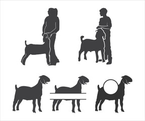 Print Market Goat, Design, Boer Goat, Show Wether Goat, Show Goat, Market Goat Split, Market Goat Monogram