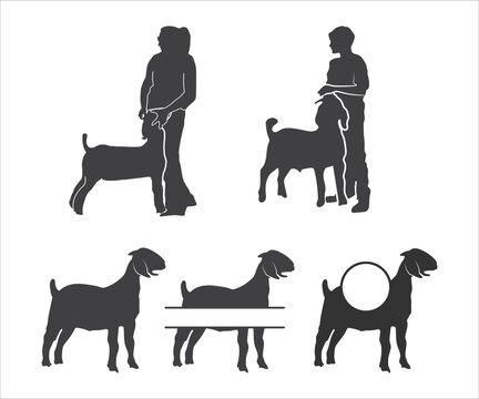 Print Market Goat, Design, Boer Goat, Show Wether Goat, Show Goat, Market Goat Split, Market Goat Monogram