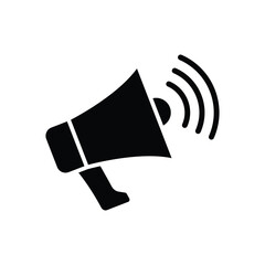 megaphone icon vector design template simple and clean