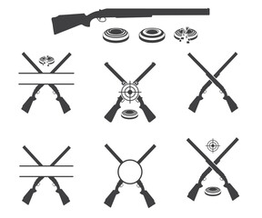 Print Shotgun Monogram 10 Design, Sporting Clay, Trapshooting, Skeet Shooting 