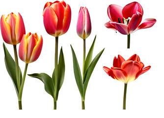 Obraz premium Tulip collection set 
