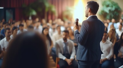 educational school giving meeting blur Speaker students business audiences background back conference talk entrepreneurship the seminar lecture poduim training workshop event