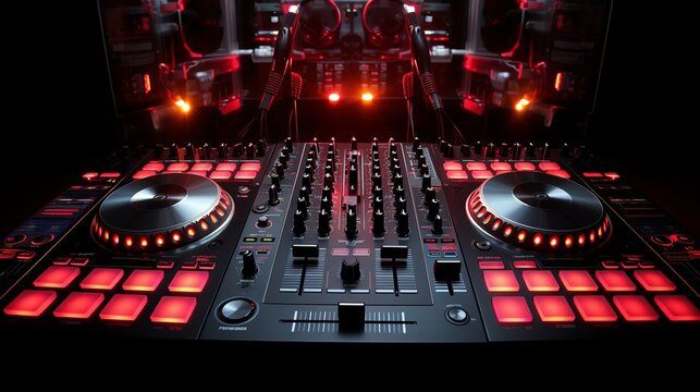 club night board dj headphones music radio record studio sound mixer audio mixing mix musical stereo digital equipment volume dance earphones disc party turn equalizer balance groo