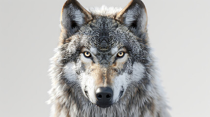 Fototapeta premium The wolf dog. Generative AI illustration 
