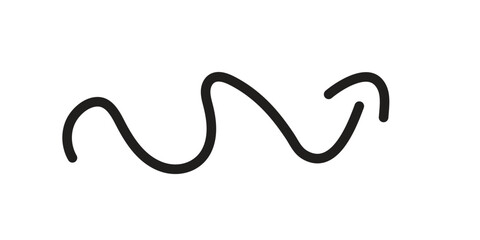 Collection hand drawn arrows. Set simple arrows isolated on white background.