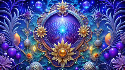 Arabesque Style Background Design Luxury Royal Floral Ornamental Mandala in Dynamic Colors.