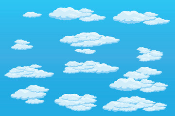 Fototapeta premium Cloud sky scene background vector simple cloud illustration template design