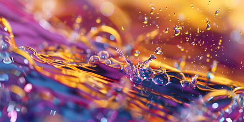 Fluid Serenity Abstract any detailed clear super shiny Colorful Design waves abstract water with. 
