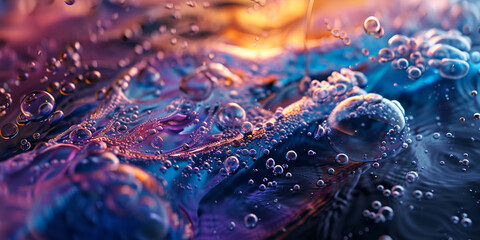 Water drop splash closeup background clear water ripple background. 

