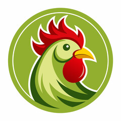 Chicken Logo icon design concept. good for rooster restaurant and chicken farm. vector illustration