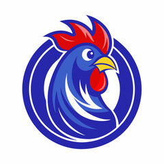 Chicken Logo icon design concept. good for rooster restaurant and chicken farm. vector illustration