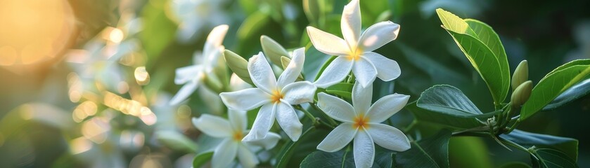 Beauty Will be created as Jasmine Flowers