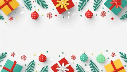 Christmas border frame template