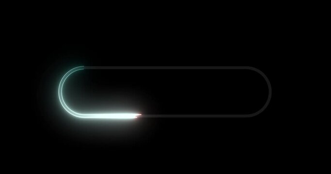 Neon retro style name placeholder neon sign board 4K.Empty title space intro reveal shiny glowing rectangular frame for nightclubs, motels, and hotels. Circus billboard show opener credit role asset.
