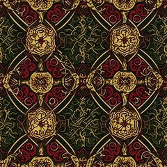 Seamless medieval pattern, ornament, texture, background.