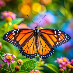 beautiful butterfly in nature