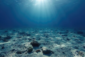 Fototapeta premium Deep sea underwater professional advertising food photography