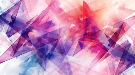 Abstract triangles, in the style of line art background