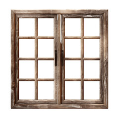 Obraz premium Nostalgic Wooden Window Silhouettes
