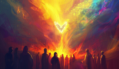 The descent of the Holy Spirit on the Apostles