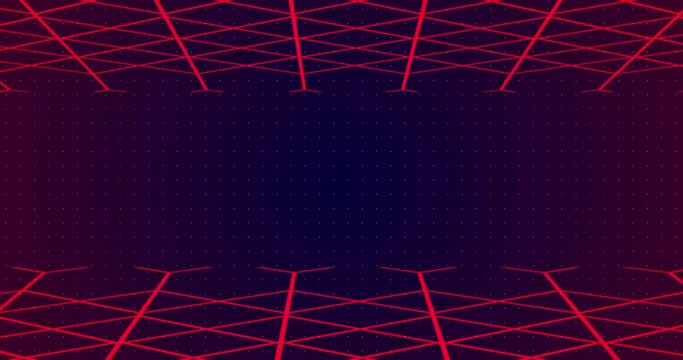 3D grid lines moving in a weird fashion technology big-data analysis bg in 4K. Motion graphic stock footage to show statistical stock market growth database on it. Creative asset for infographics grid