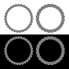 Frame set 2. Black and white pixel pattern.