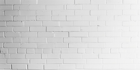 A straight-on shot of a white brick wall with clean lines and a smooth, painted texture. The lighting is bright and even, creating a fresh and modern background.
