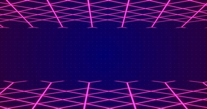 3D grid lines moving in a weird fashion technology big-data analysis bg in 4K. Motion graphic stock footage to show statistical stock market growth database on it. Creative asset for infographics grid