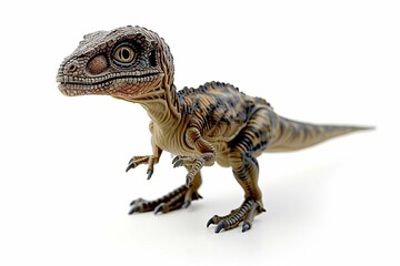 Obraz premium Miniature velociraptor, isolated on white
