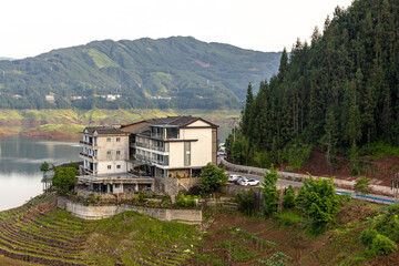 Yawu Lake under the Wawu Mountain, in Meishan City of southwest China’s Sichuan Province

