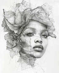 Pareidolia in BIPOC Fashion Sketch

