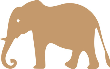 Elephant Vector on white background
