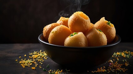 Indian Street food sweet and Saur ,tangy ,tasty, ai generated