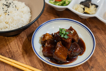 A dish of Braised Pork Belly