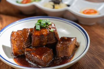 A dish of Braised Pork Belly