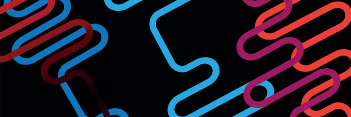Modern abstract background. Gradient rounded lines. Geometric shape design. Graphic elements. Futuristic concept.