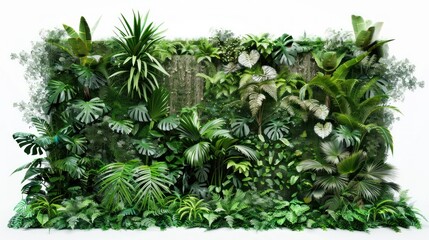 green garden wall