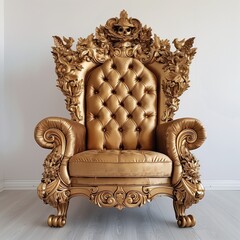 Golden throne, front view