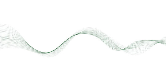 Abstract background with flowing wave lines. Futuristic technology concept. Vector illustration