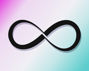 Infinity symbol for logo design