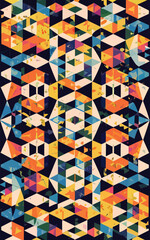 2d vector illustrator colorful vintage Seamless hi res Portuguese tiles Artwork
