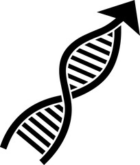 dna, helix, double, arrow, up, growth, evolution, progress, science, genetics, biology, research, medical, healthcare, technology, future, development, innovation, gene, chromosome, genome, molecule, 