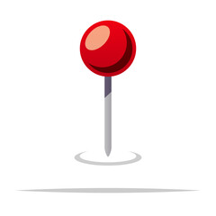 Location needle pin vector isolated illustration