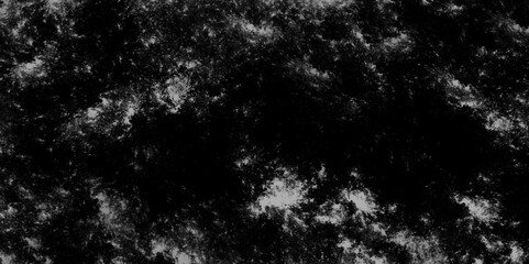 Distressed Rough Black cracked dark concrete floor or old grunge background. Realistic explosion dust and white natural effect pattern on black. Abstract obvious dark worn textured effect. Vector.....